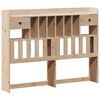 vidaXL Bookcase Bed without Mattress 150x200cm King Size Solid Wood Pine