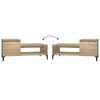 vidaXL Coffee Table Sonoma Oak 100x50x45 cm Engineered Wood