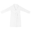 vidaXL Bathrobe without Hood White L Flannel