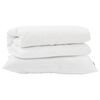vidaXL Duvet Set with Pillow 2 pcs White Microfibre