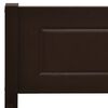 vidaXL Bed Frame without Mattress Solid Pinewood Dark Brown 200x200 cm
