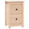 vidaXL Bedside Cabinet 40x35x61.5 cm Solid Wood Pine