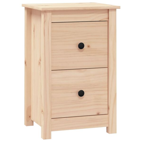 vidaXL Bedside Cabinet 40x35x61.5 cm Solid Wood Pine