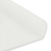 vidaXL Floating Shelf Wall-mounted 2 pcs White 60 x 9 x 2.5 cm Steel