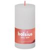 Bolsius Rustic Pillar Candles Shine 8 pcs 100x50 mm Cloudy White