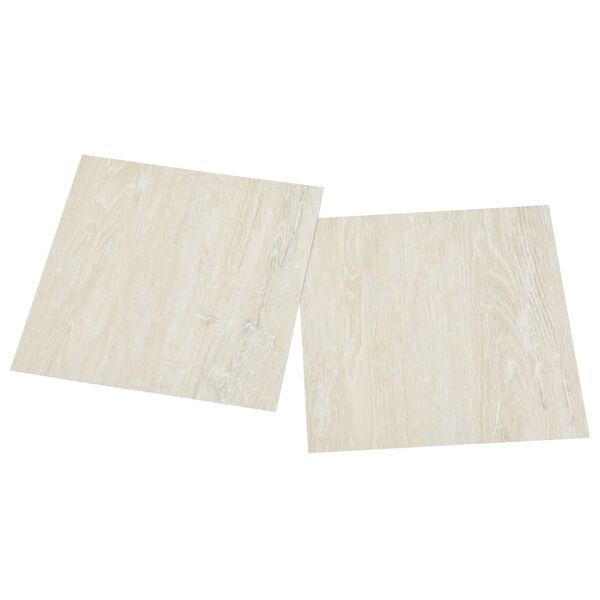 vidaXL Self-adhesive Flooring Planks 55 pcs PVC 5.11 m² Cream