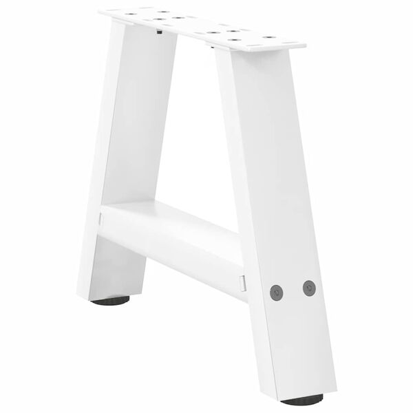vidaXL Coffee Table Legs A-Shaped 2 pcs White&nbsp;40x(30-31) cm Steel