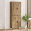 vidaXL Highboard Artisan Oak 69.5 x 34 x 180 cm Engineered Wood