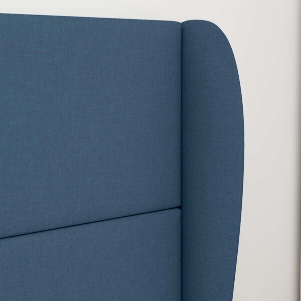vidaXL Headboard Ear Blue 80 x 23 x 6 cm Fabric