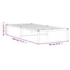 vidaXL Metal Bed Frame without Mattress Black 90x190cm
