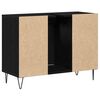 vidaXL Bathroom Cabinet Black 80 x 33 x 60 cm Engineered Wood