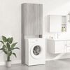 vidaXL Washing Machine Cabinet Grey sonoma 64x25.5x190 cm