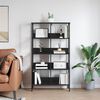 vidaXL Bookshelf Black Oak 82 x 32 x 144.5 cm Engineered Wood