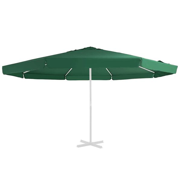 vidaXL Replacement Fabric for Outdoor Parasol Green 515 cm