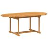 vidaXL Garden Dining Set 7 pcs Brown 200 x 100 x 75 cm Solid teak wood