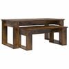 vidaXL Coffee Table Set 2 pcs Smoked Oak 100 x 50 x 42 cm