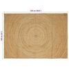 vidaXL Area Rugs Rectangular Brown 160 x 230 cm Jute