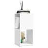 vidaXL Rotating Cabinet White 34.5x34.5x75.5 cm Engineered Wood