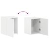 vidaXL TV Cabinet Set Wall-mounted 4 pcs White Engineered Wood