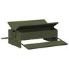 vidaXL Chicken Treadle Feeder Olive Green 75 x 53 x 20.5 cm 10 kg