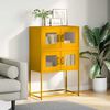 vidaXL Highboard Mustard Yellow 68x39x107 cm Steel