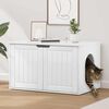 vidaXL Cat House Gloss White 85 x 55 x 50.5 cm Engineered Wood