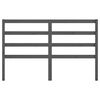 vidaXL Bed Headboard Grey 146x4x100 cm Solid Wood Pine