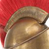 vidaXL Greek Warrior Helmet Antique Replica LARP Brass Steel