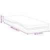 vidaXL Mattress White and Grey 80 x 200 cm Gel Memory Foam