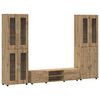 vidaXL TV Cabinet Set FLORIN 3 pcs Artisan Oak Engineered Wood
