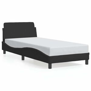 vidaXL Bed Frame "Dover" Black 90x190 cm Velvet