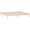 vidaXL Bed Frame without Mattress 193x203 cm Solid Wood Pine King