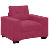 vidaXL Sofa 3 pcs Wind Red Velvet