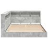 vidaXL Bookcase Bed Concrete grey 140 x 200 cm Engineered wood