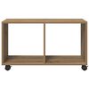 vidaXL&nbsp;Rolling&nbsp;Cabinet&nbsp;Artisian Oak 72x33x42.5 cm Engineered Wood