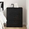 vidaXL Bedside Cabinet Black oak 50 x 36 x 60 cm Engineered wood