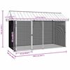vidaXL Bird Cage Anthracite 227 x 112 x 141 cm Galvanised Steel