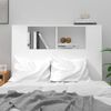 vidaXL Headboard Cabinet High Gloss White 100x18.5x102.5 cm
