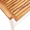 vidaXL Garden Chairs 2 pcs Solid Acacia Wood and Stainless Steel