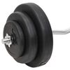 vidaXL Barbell and Dumbbell with Plates 60 kg