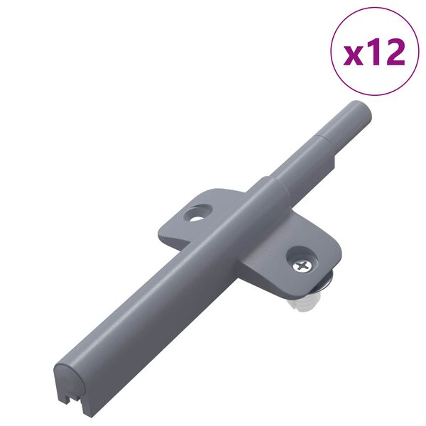vidaXL Soft Close Damper 12 pcs Grey 125 x 47 x 15 mm PP