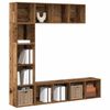 vidaXL Book Cabinets 3 pcs Old Wood Engineered Wood