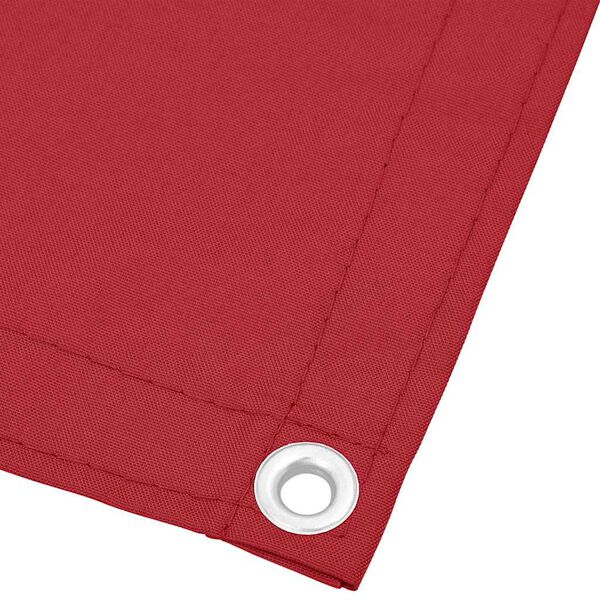 vidaXL Balcony Screen Red 90x700 cm 100% Polyester Oxford