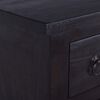vidaXL Chest of Drawers Light Black 45x35x100 cm Solid Wood Mahogany