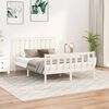 vidaXL Bed Frame without Mattress White 140x200 cm Solid Wood Pine
