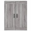 vidaXL Highboard Grey Sonoma 69.5x34x180 cm Engineered Wood