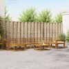 vidaXL Outdoor Sofa Set 8 pcs Natural Solid Acacia Wood