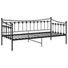 vidaXL Sofa Bed Frame without Mattress Black Metal 90x200 cm