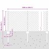 vidaXL Fence with Post Silver 0.6 x 25 m Steel