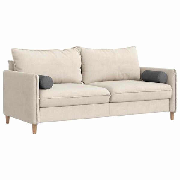 vidaXL Bolster Pillows 2 pcs Dark Grey Ø 15 x 40 cm Corduroy Fabric